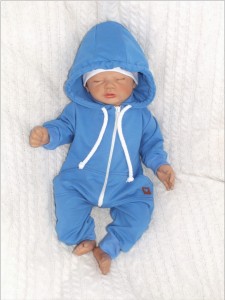 Kojenecký overal - kombinéza  dvojvrtvový mäta