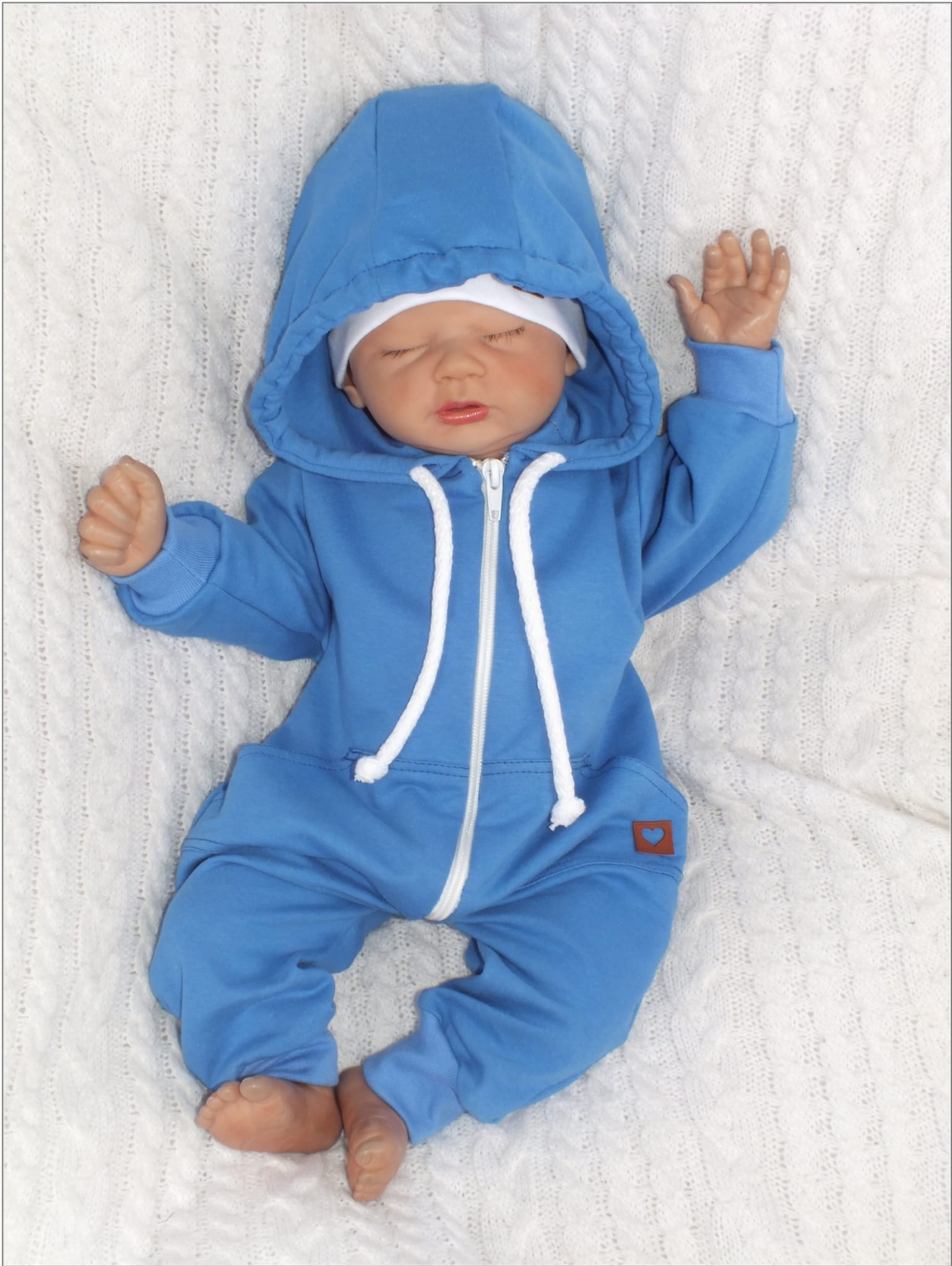 Kojenecký overal - kombinéza  dvojvrtvový mäta