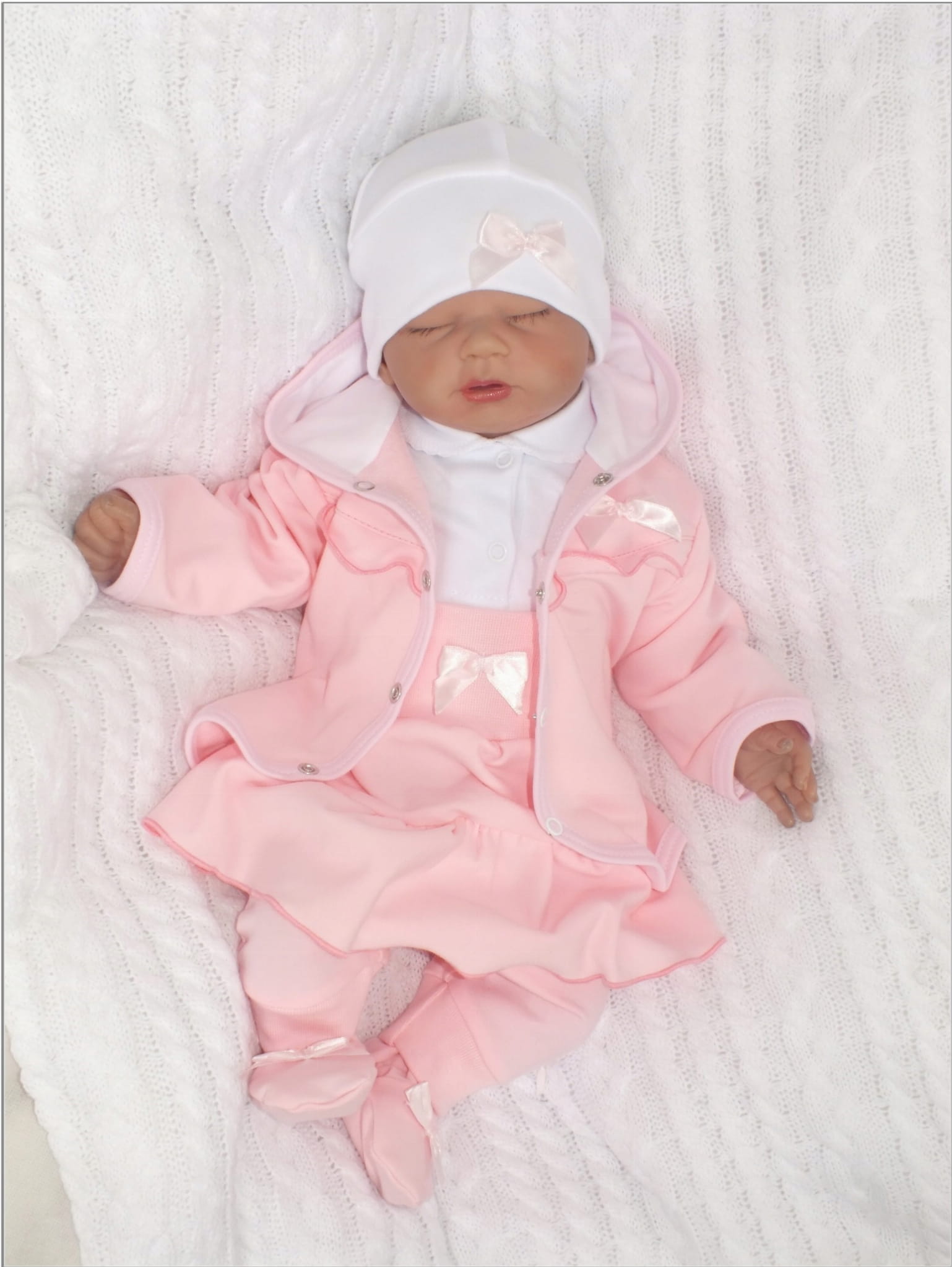 Kojenecká súprava na krst 4 dielna biela