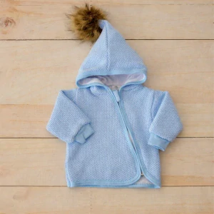 Kojenecká mikina s kapucňou a kožušinkou veľkosť 62 