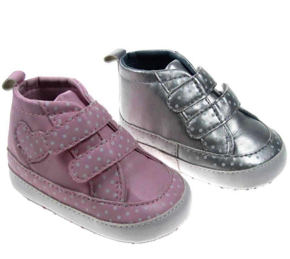 Kojenecké tenisky pre dievčatá ružové