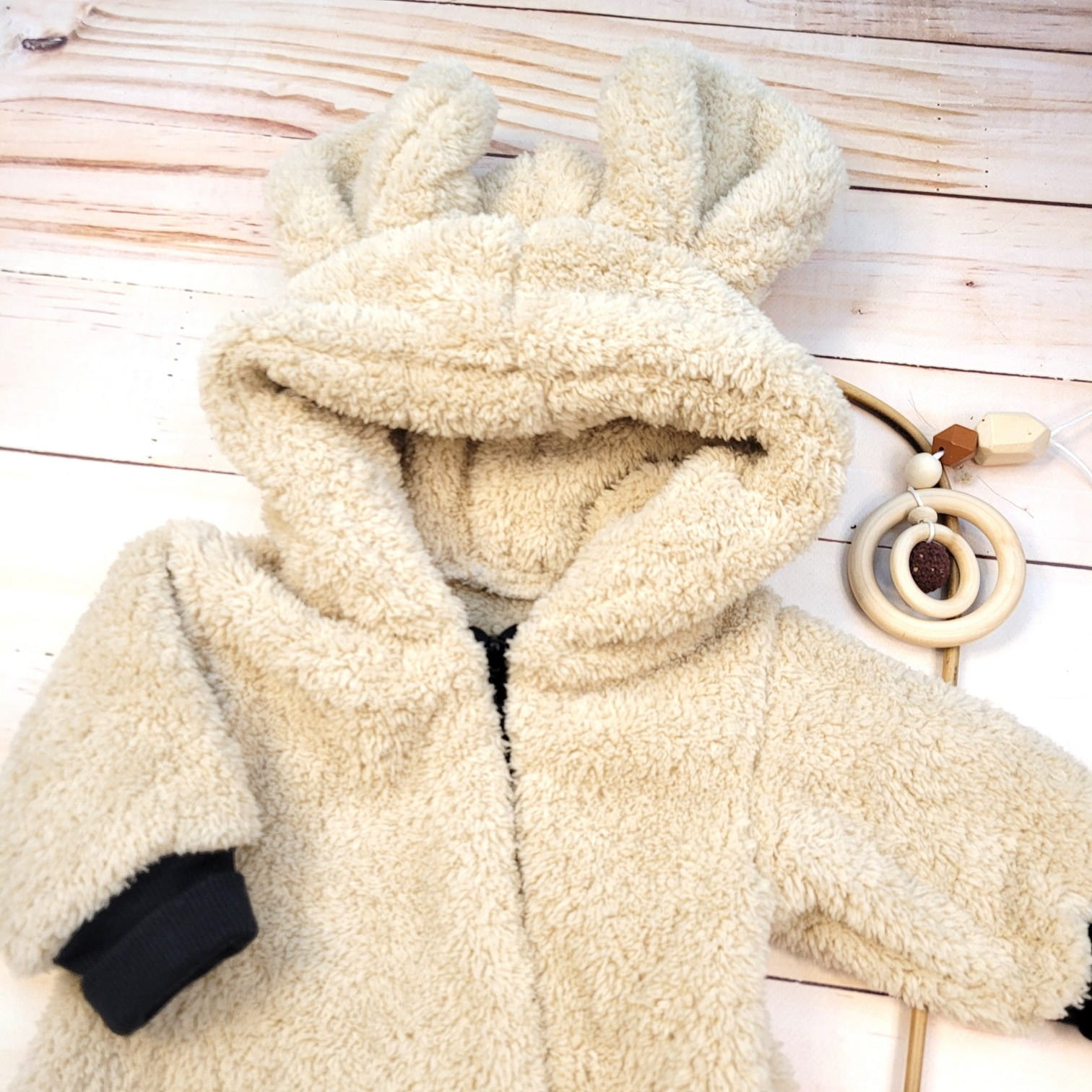 Kojenecká kombinéza overal jeseň jar pieskový