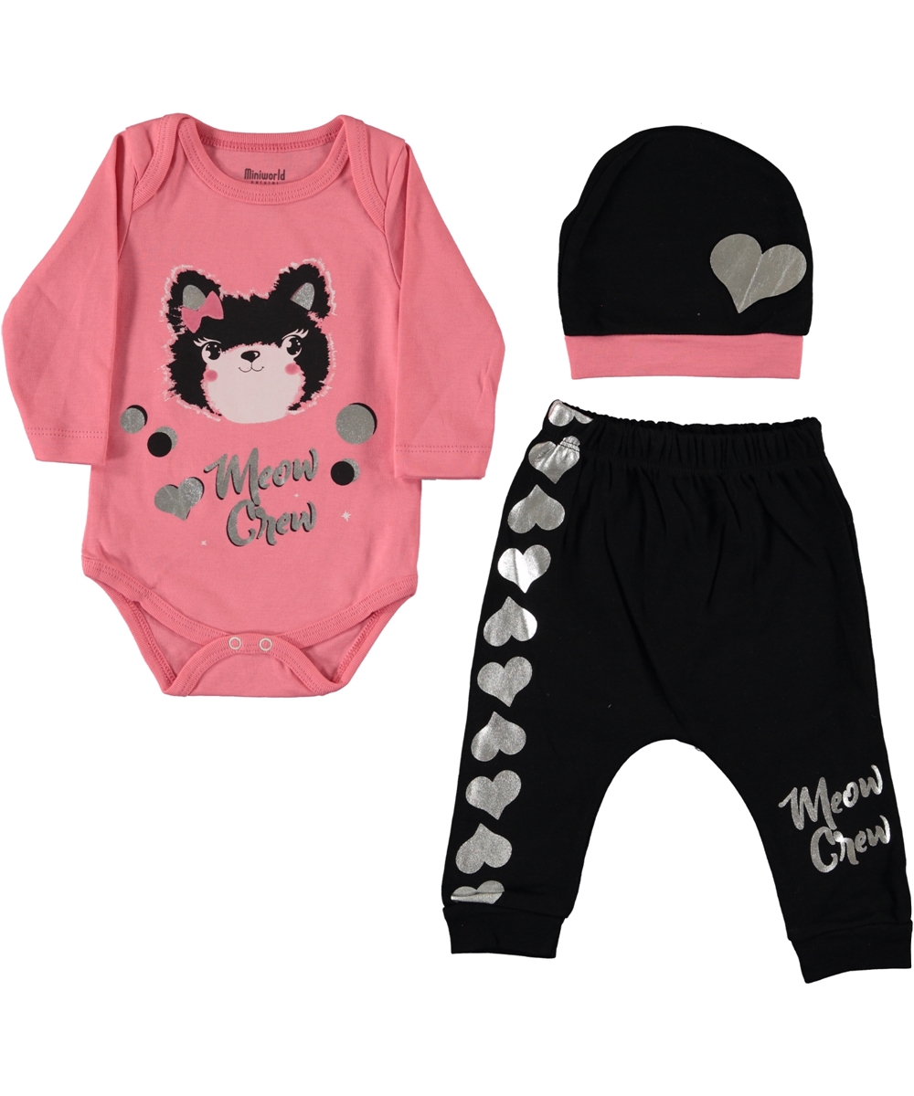 Kojenecká 3 - dielna súprava  Námorník šedá - čierna