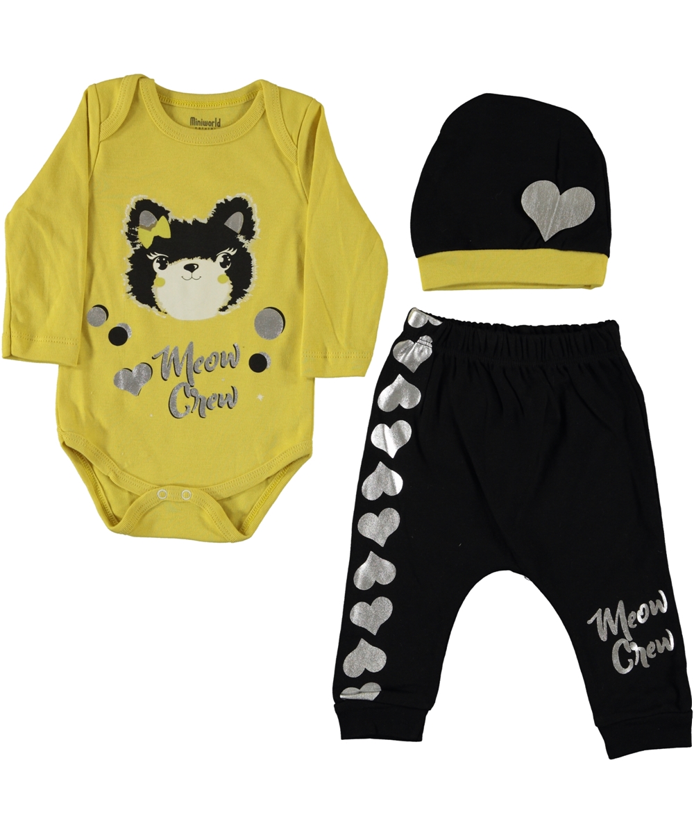 Kojenecká 3 - dielna súprava  Námorník šedá - čierna