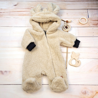 Kojenecká kombinéza overal jeseň jar pieskový