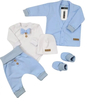 Kojenecká súprava 5 dielna na krst pre chlapca