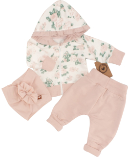 Kojenecká 3 dielna súprava pre dievčatko