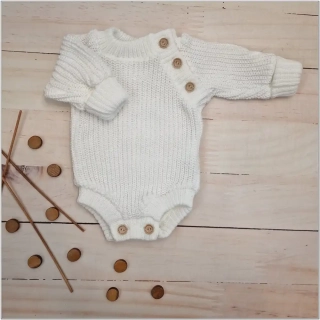 Pletené kojenecké body bile