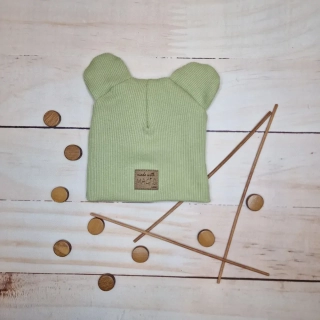 Čiapka pre bábätko olivová