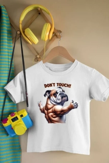 Vtipné tričko pre deti s motívom psík biele