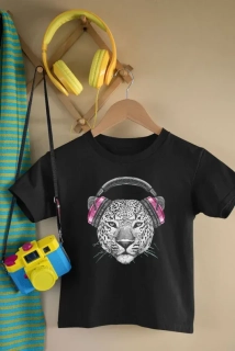 Vtipné tričko pre deti s motívom zvieratko slúchadlá